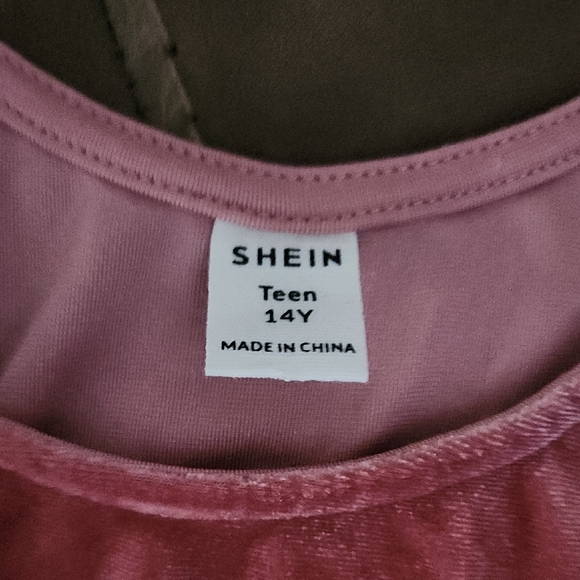 BUNDLE 2 Pink tops! Ruffled Lace-Up Crop Top And Satin Type Other - Picture 7 of 9